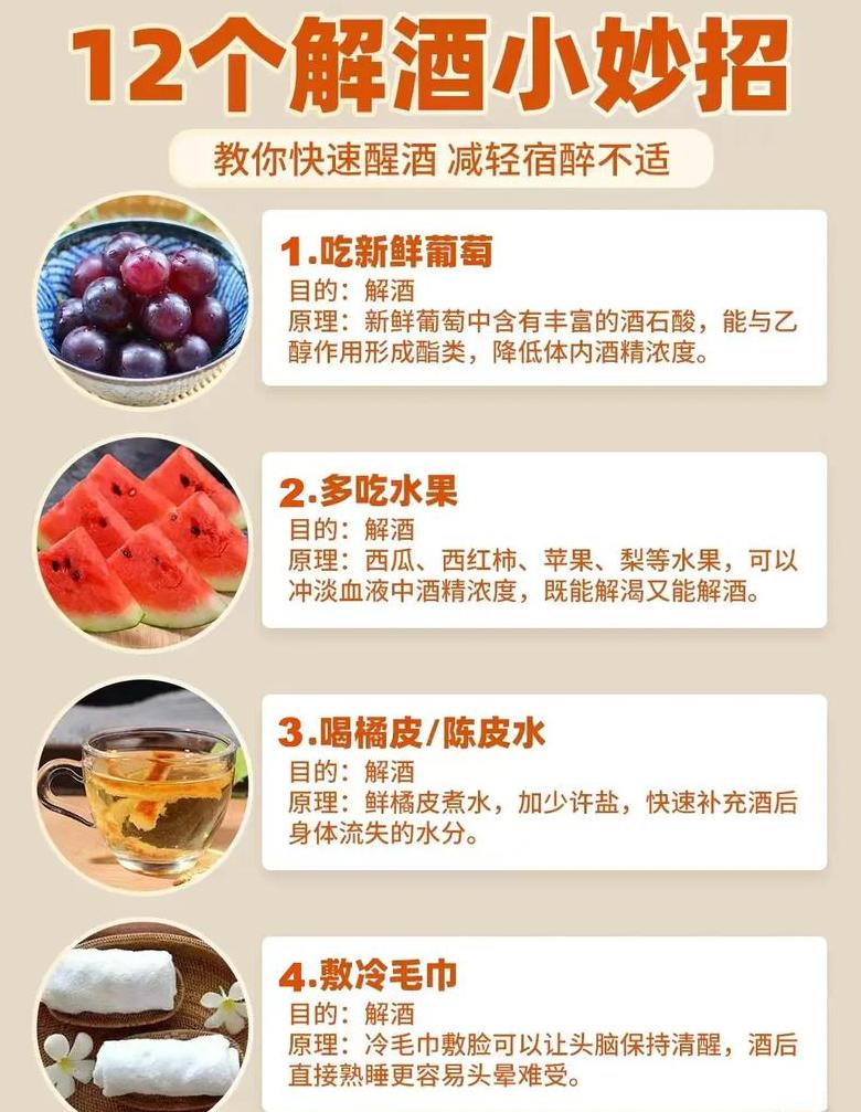 喝酒前必看！解酒食物大盘点