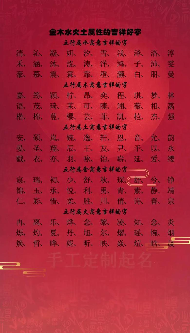 16画属水吉祥字精选解析