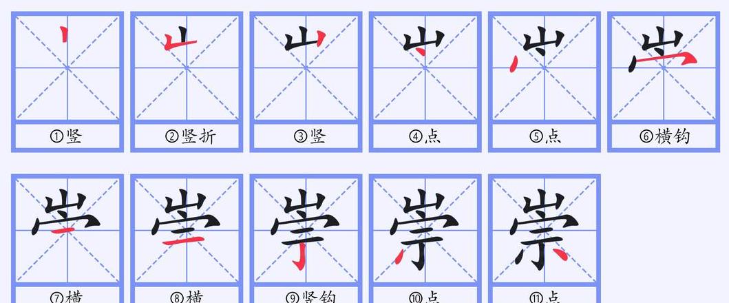 崇字拼音及释义详解