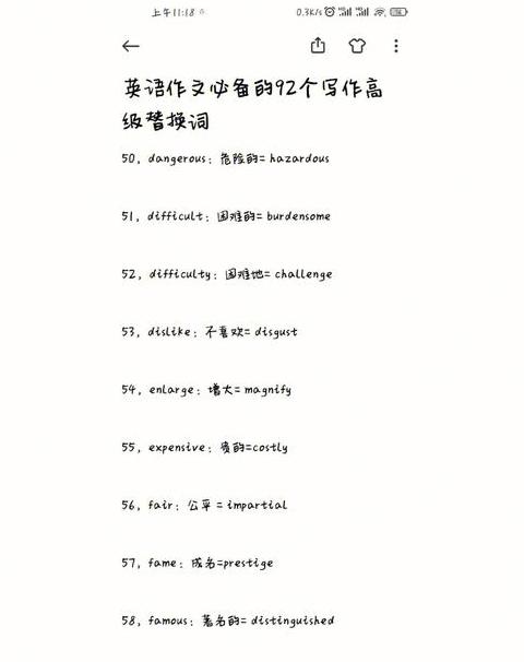 提高的高级替换词