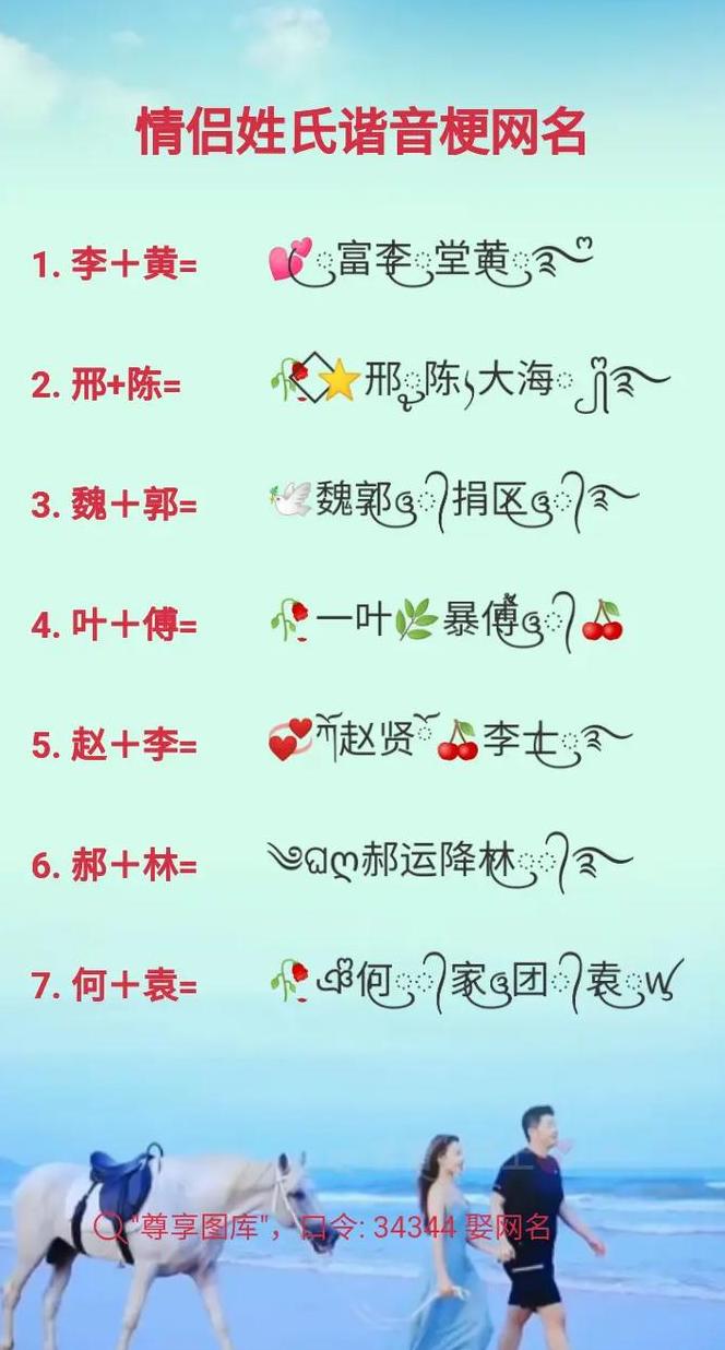 情侣网名创意：用名字拼出专属爱称