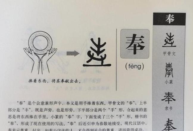 奉字部首组合与创意组词解析