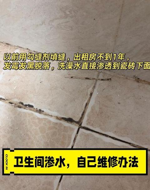 卫生间专用防水填缝剂自己动手