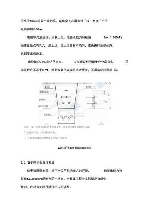 室外电缆敷设规范解析