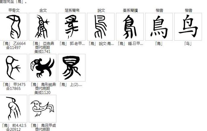 鸟字偏旁组合新字揭秘