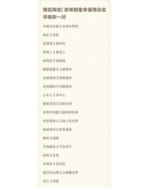 夫妻昵称大盘点：50个甜蜜称呼任你选