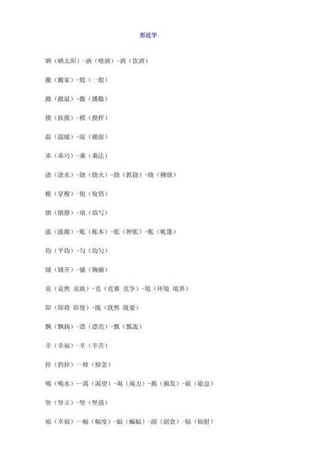 敏字同音字大盘点